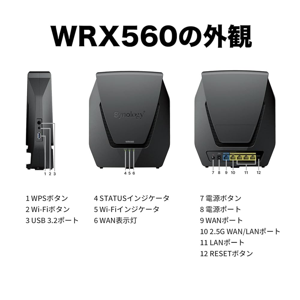 キ*ヨ様 『新品』　Synology WRX560 メッシュ対応ルーター キ*ヨ様 『新品』 Synology WRX560 メッシュ対応ルーター
